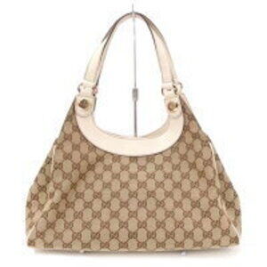GUCCI GG Canvas Tote Bag White
